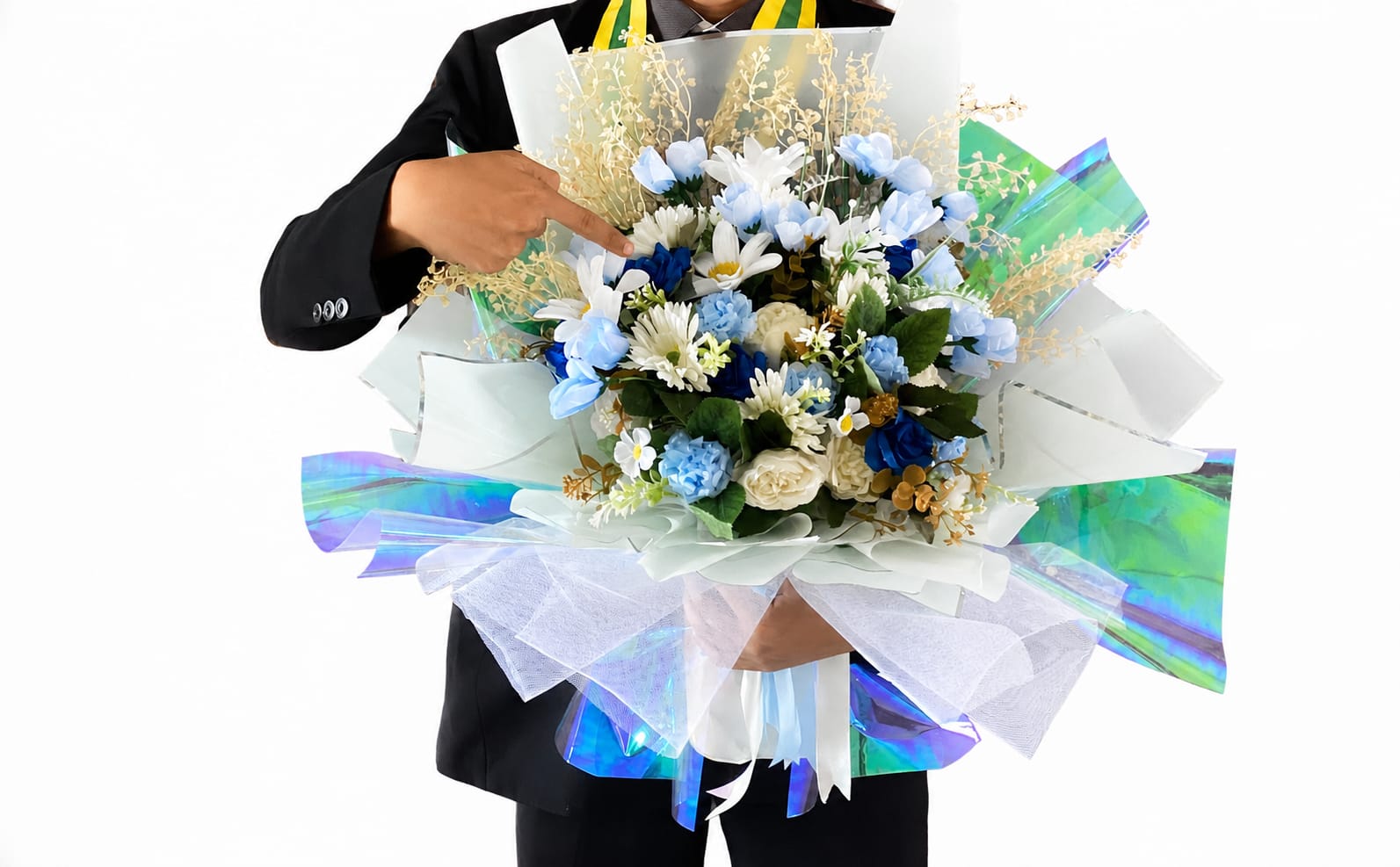 Buket Wisuda Jumbo Ocean Blue
